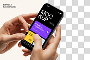 Holding iPhone 17 Pro Max Mockup, an iPhone Mockup by RamStudio2 (Thumbnail 10 of 11)
