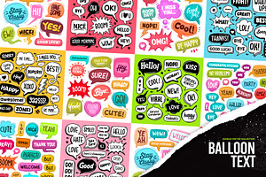 Speech Bubbles Hand Drawn Coloring, a Decorative Illustration by Gohsantosa