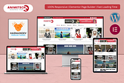 Anime & Manga Elementor Template, a WordPress Template by HasnainDEV (Thumbnail 1 of 4)