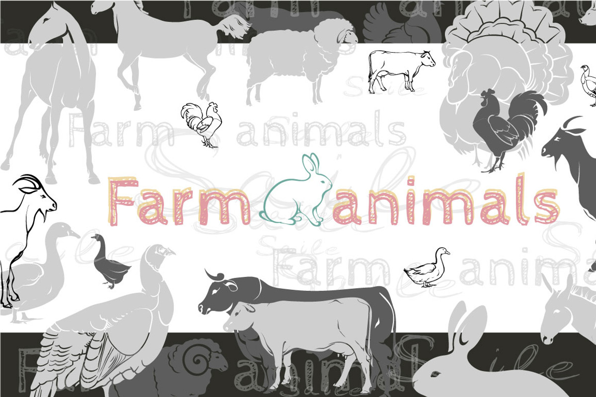 Farm animals, an Object Graphic by ArtOwl (Photo 1 of 8)