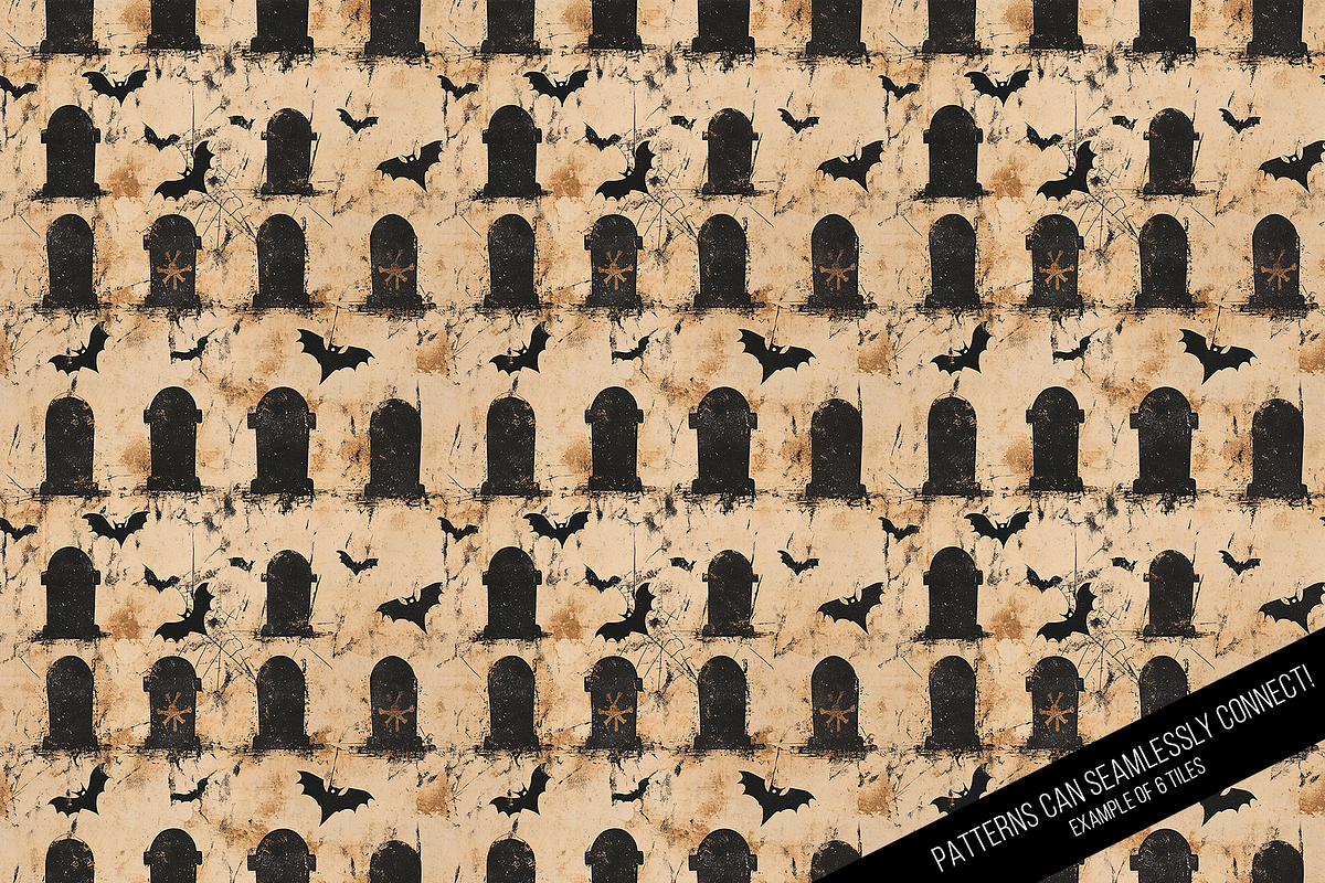 Vintage Halloween Digital Paper, a Pattern Graphic by Chromolume Studio (Photo 15 of 28)