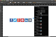 Share Buttons Adobe Muse Widget, a Plug-in Add-On by MuseTemplatesPro (Thumbnail 2 of 2)