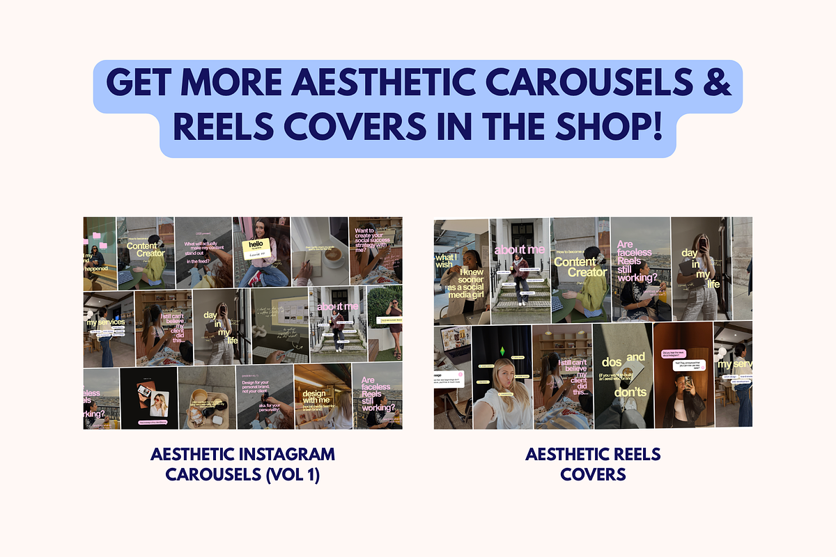 Aesthetic IG Carousel Templates, a Social Media Template by My Social Boutique (Photo 7 of 7)