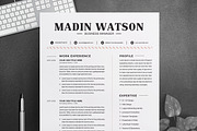 Simple Professional Resume Template, a Resume Template by ResumeInventor (Thumbnail 1 of 6)