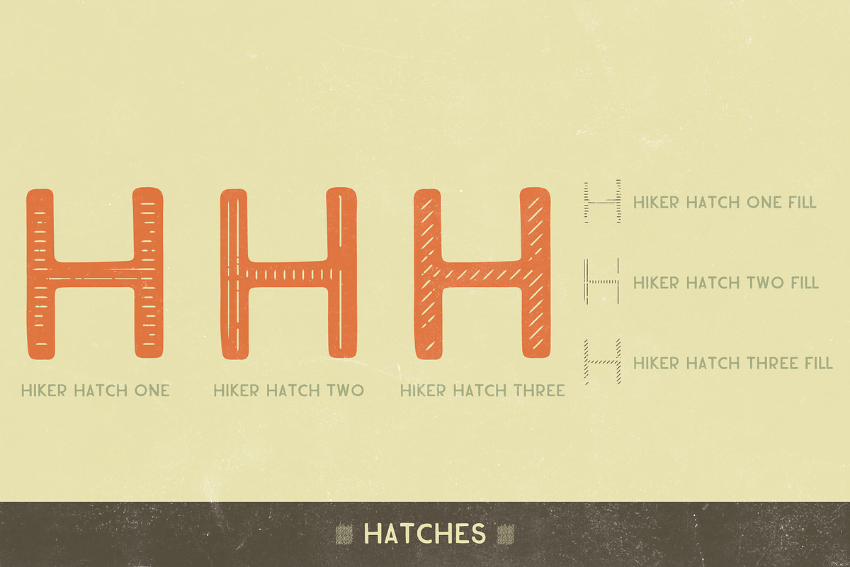 Hiker Premium Font Family, a Sans Serif Font by Design 265 (Photo 5 of 6)