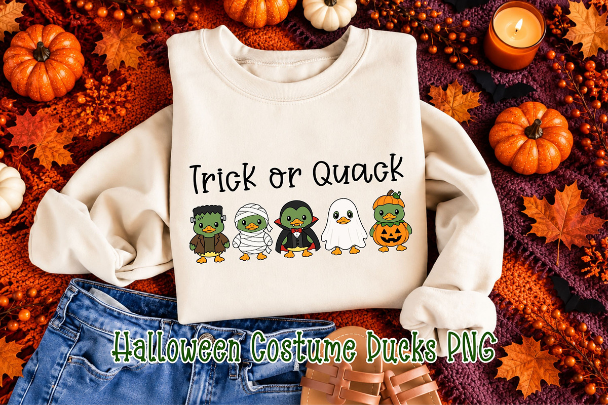 Halloween Costume Ducks PNG, an Animal Illustration by Adalin Shop (Photo 1 of 4)