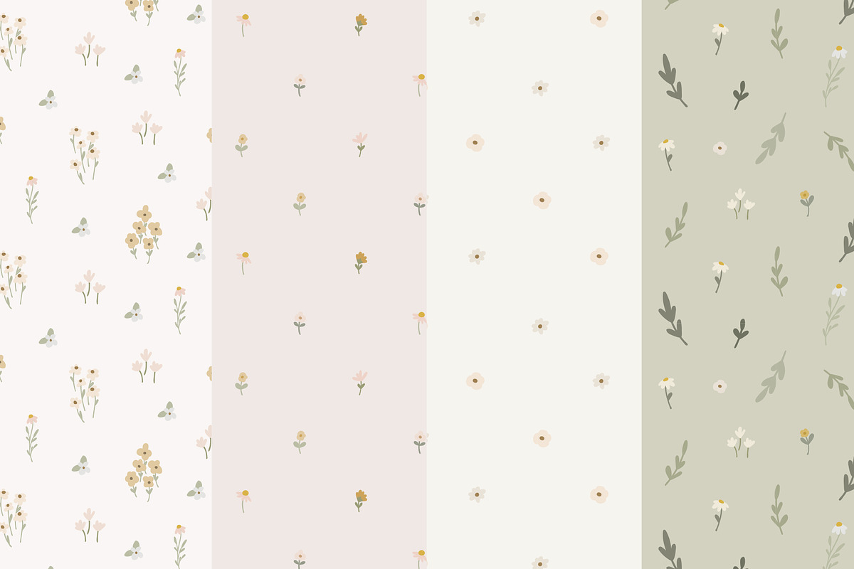 Evelyn Seamless Patterns, a Pattern Graphic by Emilie Cliche (Photo 7 of 10)