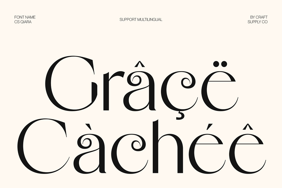 CS Qiara – Modern Sans Serif, a Sans Serif Font by Craft Supply Co. (Photo 7 of 8)