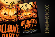 Halloween Party Flyer, a Flyer Template by AyumaDesign (Thumbnail 2 of 3)