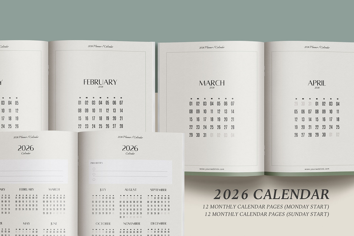 2026 Canva Planner & Calendar kit, a Magazine Template by 3.14&Co (Photo 10 of 10)