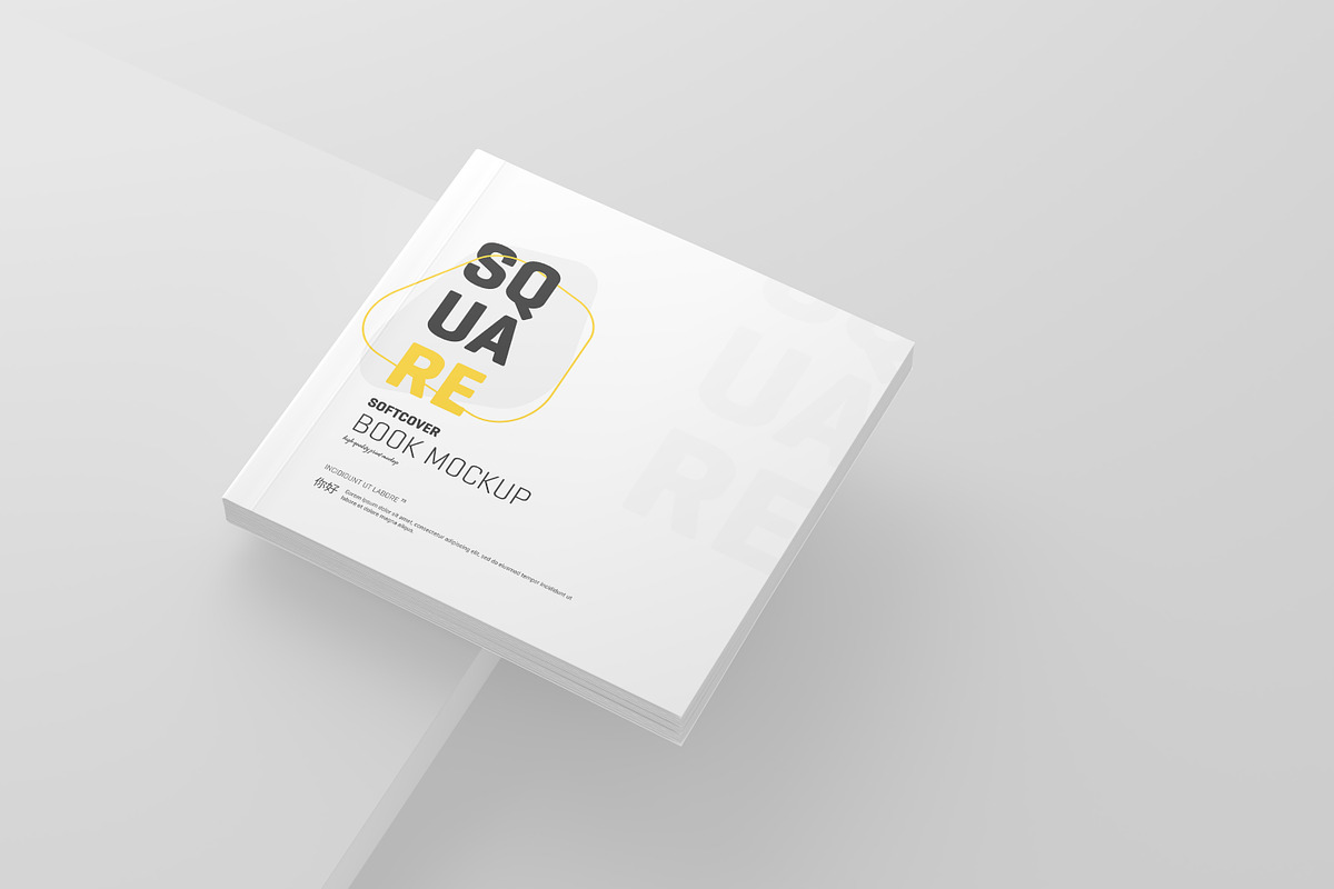 Square Softcover Book Mockup, a Books & Magazine Mockup by Toasin Studio (Photo 15 of 20)