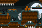 Platformer Game Tile Set 4, an Illustration by pzUH (Thumbnail 2 of 5)