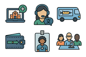 Healthcare icons representing, a Health & Medical Photo by ZinetroN