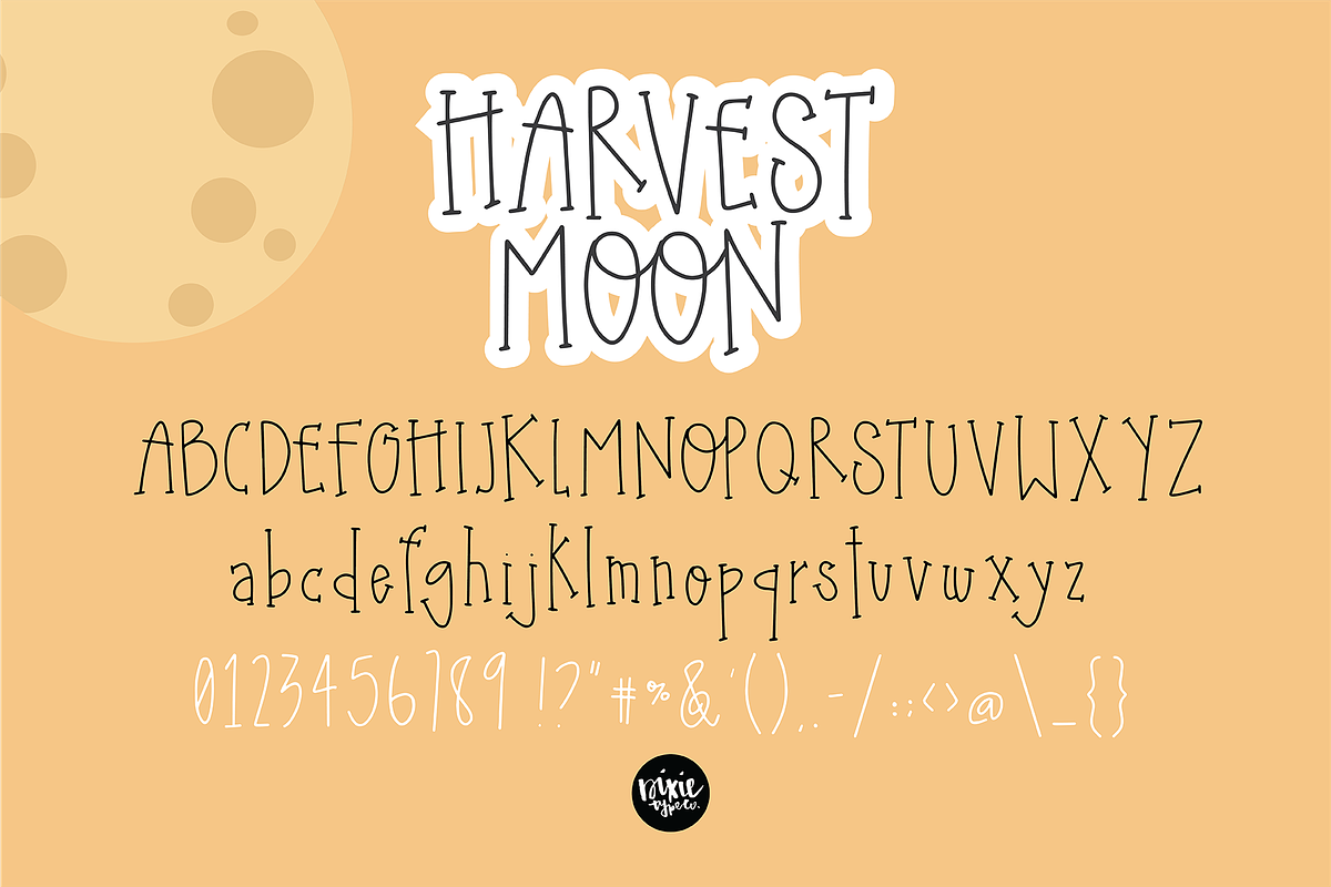 HARVEST MOON a Thin Serif Font preview 8