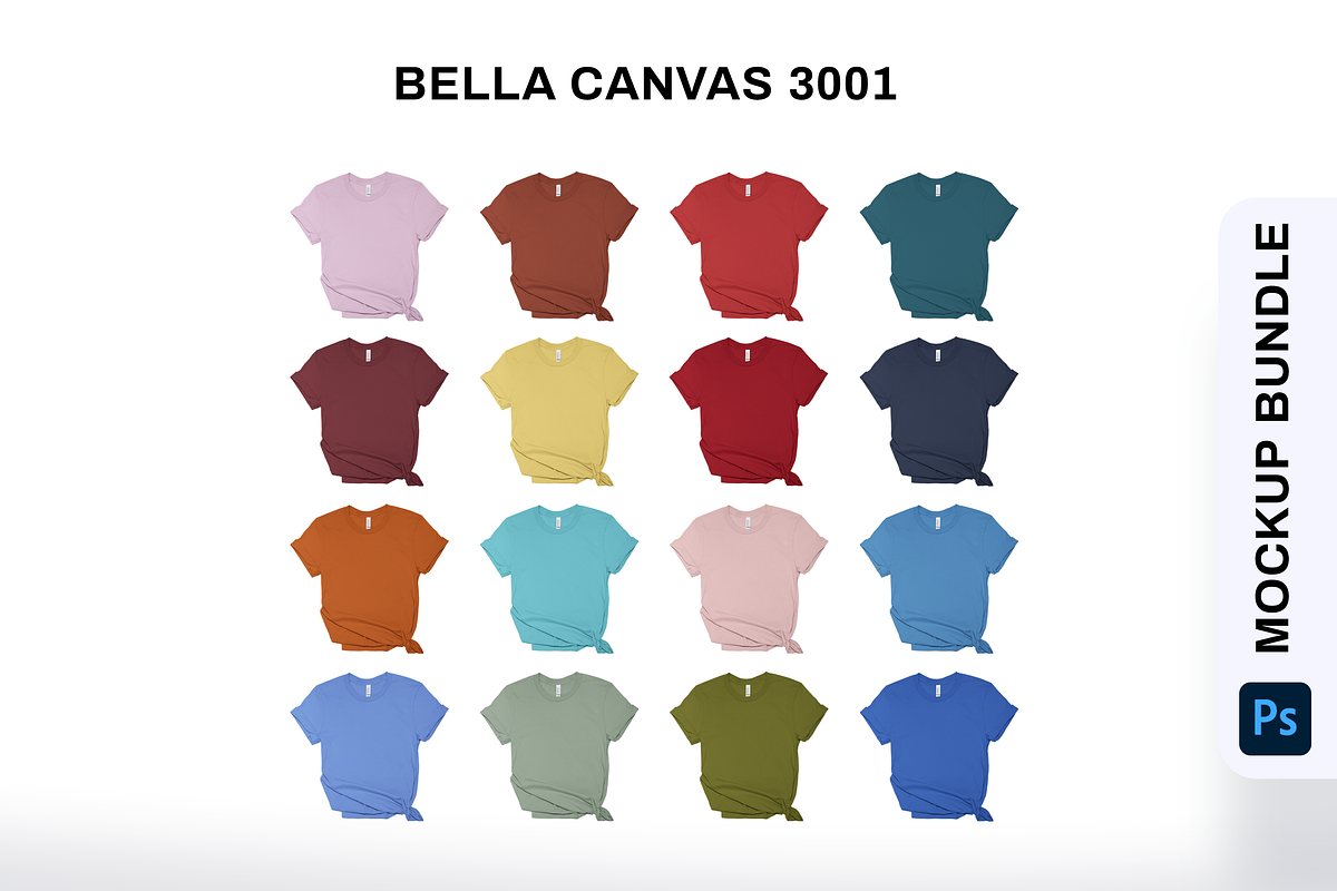 Bella Canvas Mockup Bundle Shirts, a Shirt Mockup by creativsupply (Photo 1 of 6)
