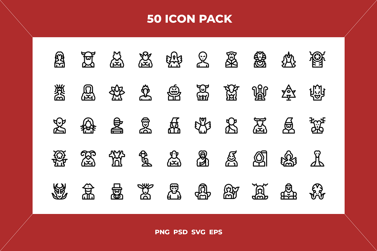 Mythical creatures icons, an Icon by Wencory (Photo 1 of 2)