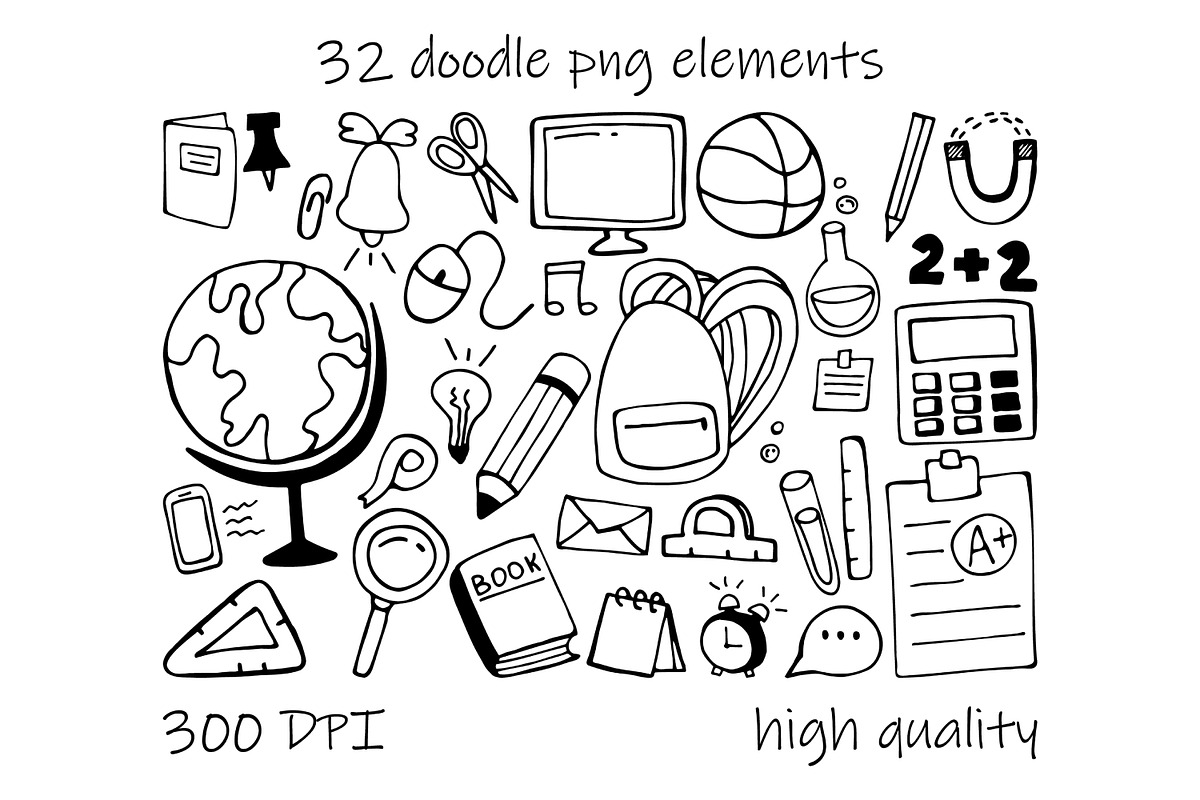 Back to School Doodle Bundle, a Pattern Graphic by fancykeith (Photo 2 of 5)