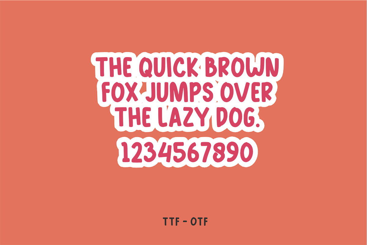 Happy Jumper - Child Cartoon Font, a Handwritten Font by KiddoGlyphs Studio (Photo 5 of 6)
