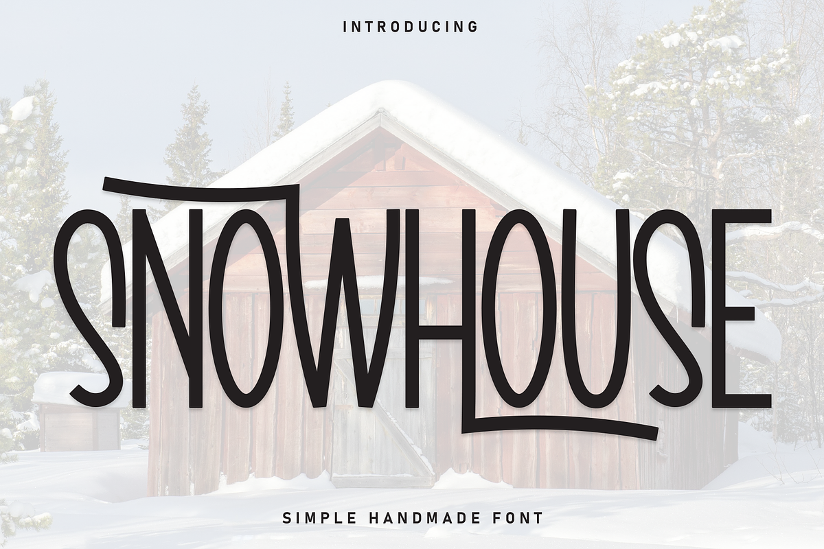 Snowhouse | Script Font, a Script Font by Scratchones (Photo 1 of 9)