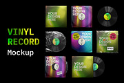 Vinyl Record Mockup, a Packaging Mockup by BULBFISH (Thumbnail 1 of 10)