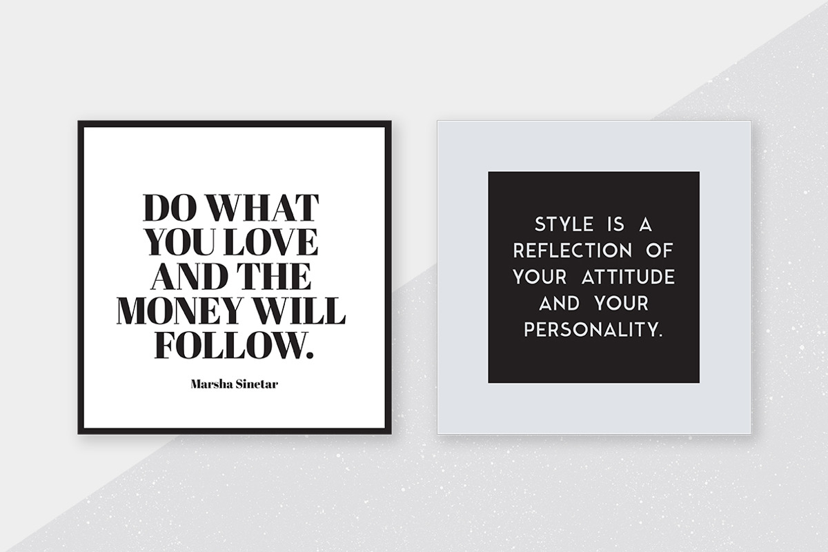 Style Quotes Social Media Kit, a Social Media Template by Viaduc (Photo 3 of 8)