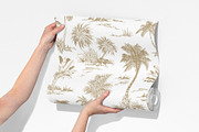 Palm Trees Pattern Collection, an Illustration by Jeanna Draw (Thumbnail 4 of 11)