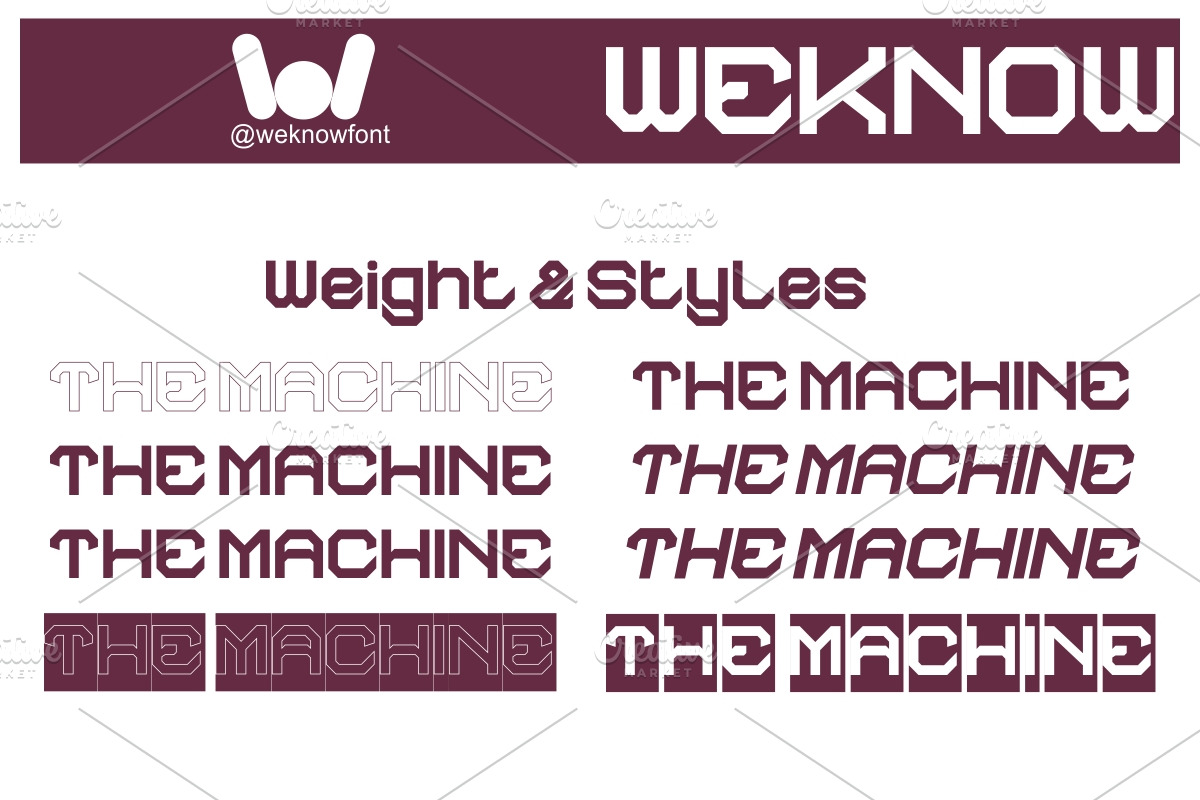 The Machine Font, a Sans Serif Font by weknow (Photo 7 of 8)