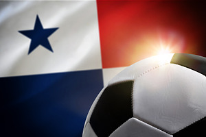Soccer Ball with Panama Flag Background, a Sports & Recreation Photo by Davizro's Market