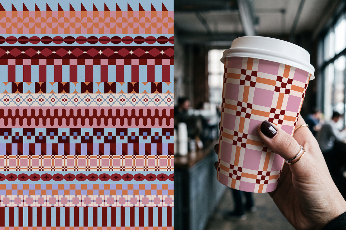 Geometric Patterns & Vector Frames, a Pattern Graphic by venimo (Photo 9 of 14)