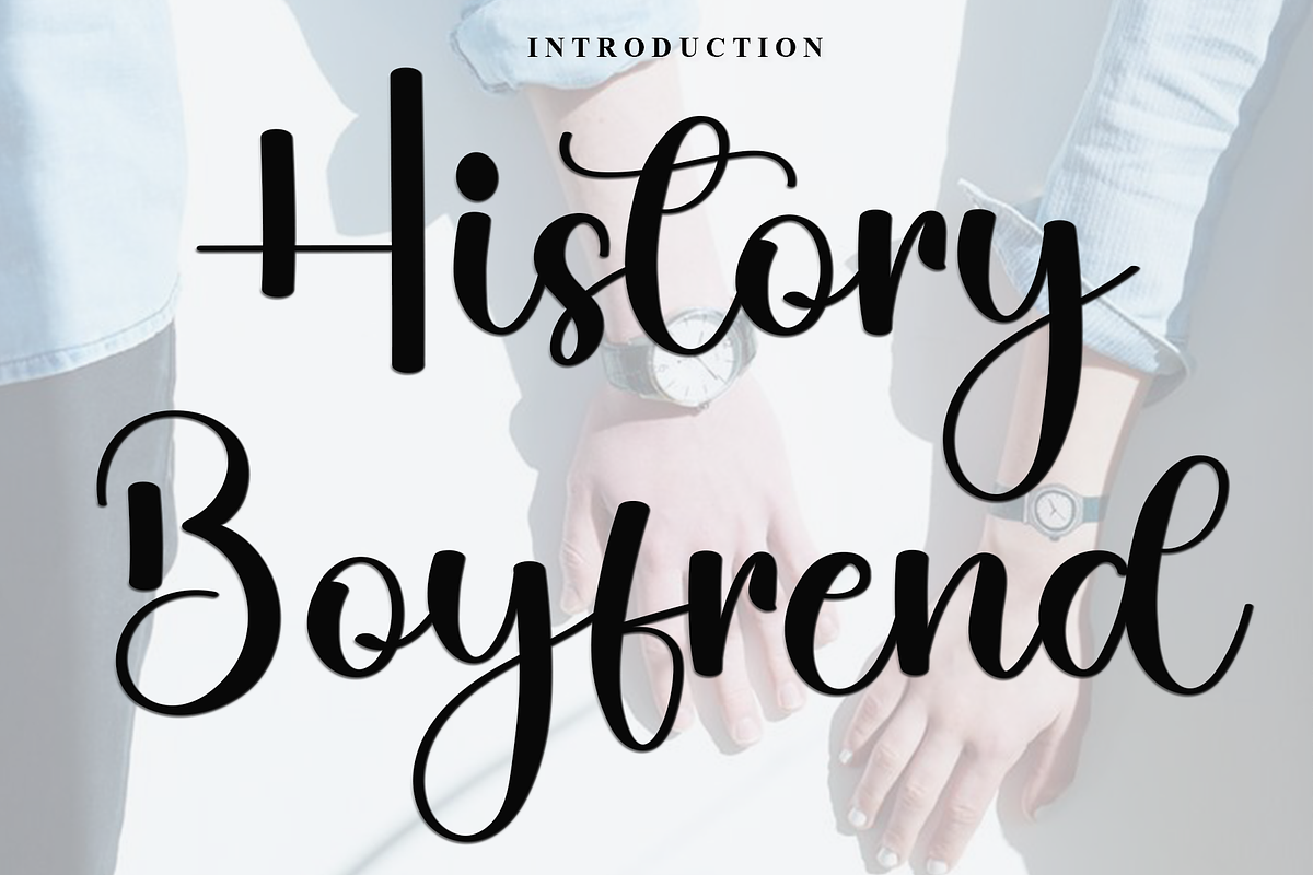 History Boyfrend, a Handwritten Font by InermediaSTUDIO (Photo 1 of 9)