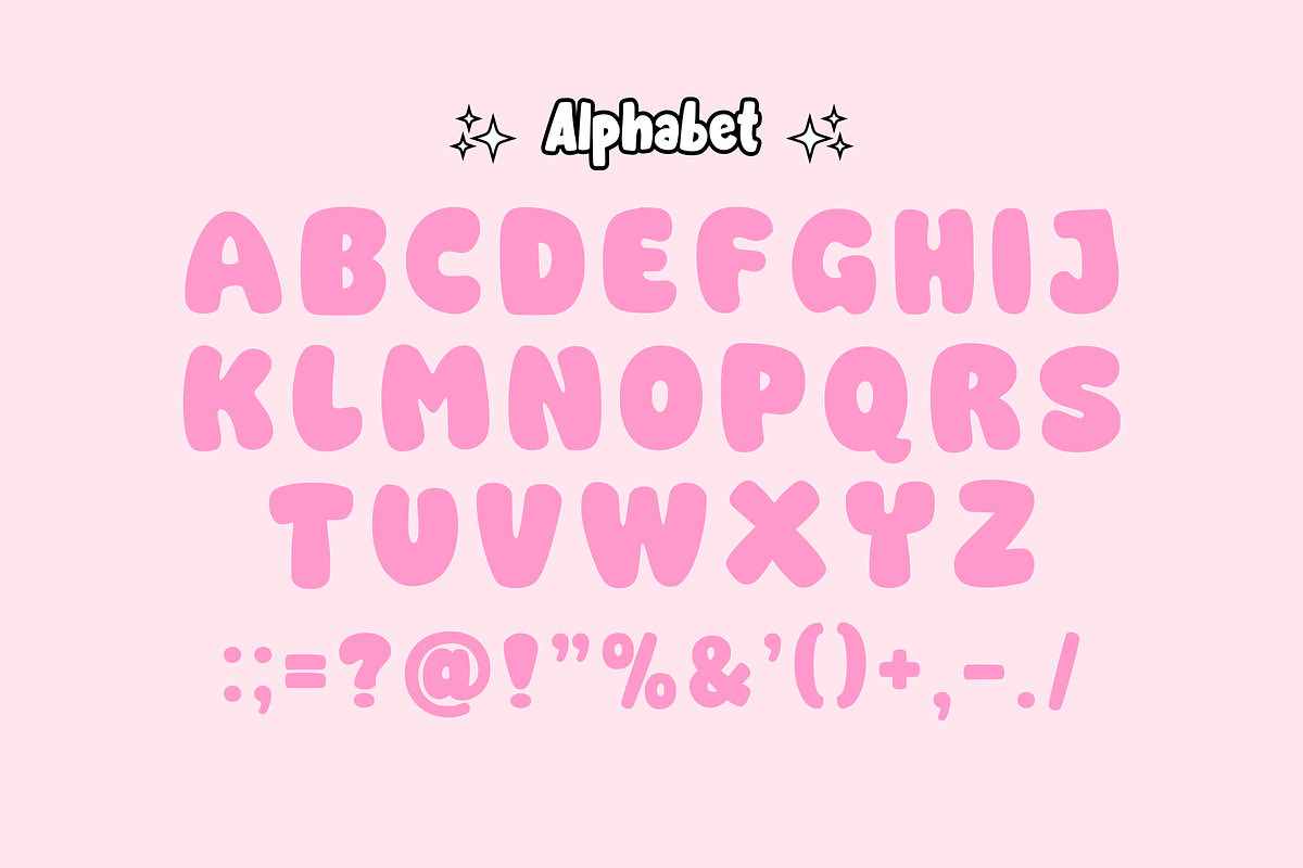 Soft Smile - Bubble Font Display, a Handwritten Font by KiddoGlyphs Studio (Photo 4 of 5)