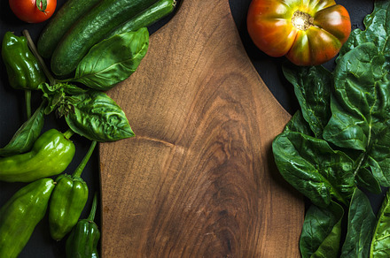 Ingredients for healthy cooking featuring food, background, and table, a Food & Drink Photo by Foxys