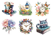 Vintage Alice in Wonderland Clipart, an Illustration by CreationArt (Thumbnail 4 of 5)