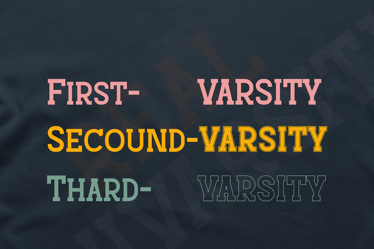 Real University, a Slab Serif Font by MaxArt (Photo 2 of 10)