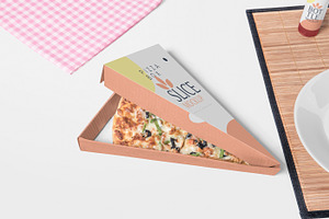 Pizza Slice Box Mockups