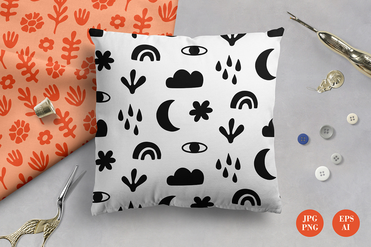 303 Modern Flora Shapes and Patterns, an Object Graphic by Katrinelly (Photo 10 of 12)