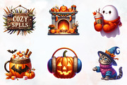 Cozy Halloween Sublimation Clipart, a Seasonal Illustration by RobertsArt (Thumbnail 6 of 7)
