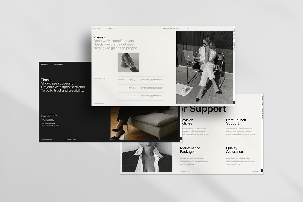 RUBE | Services Guide Presentation, a Presentation Template by CreativexGenius (Photo 7 of 11)