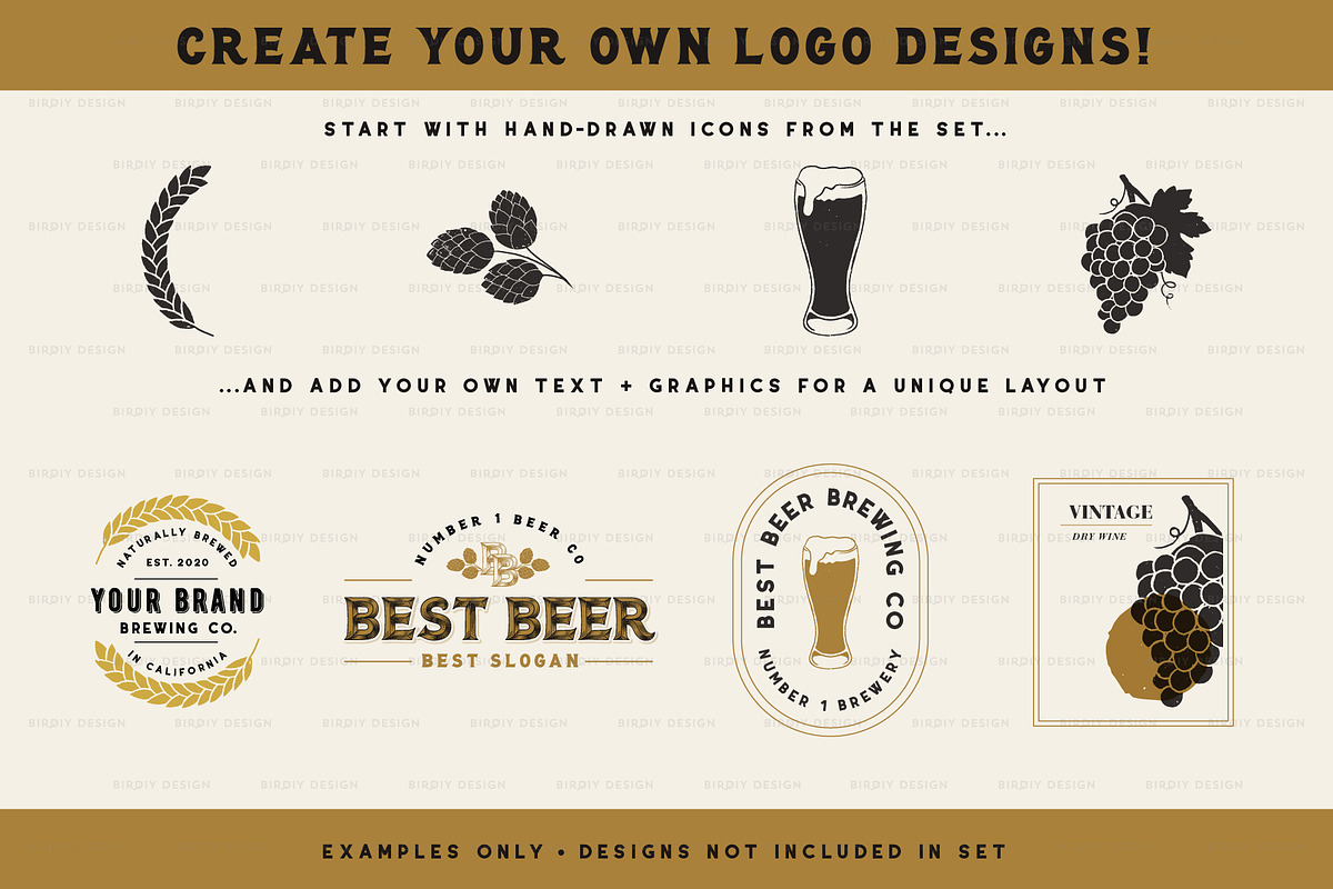 Beer, Wine & Liquor Icons, an Icon by BirDIY Design (Photo 8 of 10)