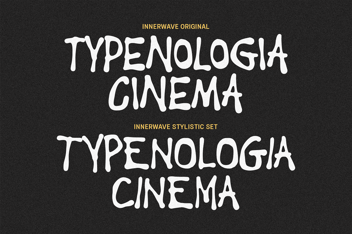 Innerwave All Caps Brush, a Handwritten Font by 24Design Studios (Photo 2 of 9)