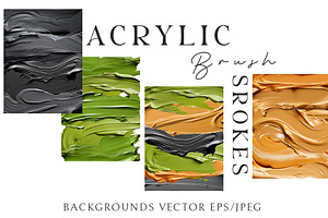 Acrylic Brush Strokes