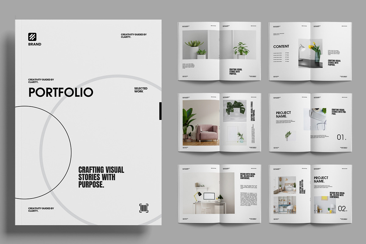 Minimal Interior Design Portfolio, a Brochure Template by ContestDesign (Photo 1 of 3)