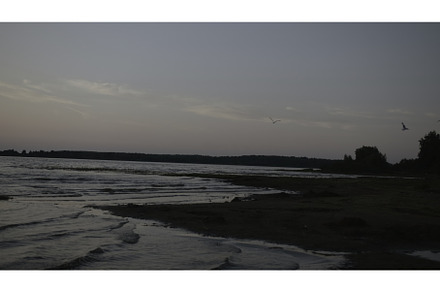 Beautiful lake landscape with waves, a Nature Photo by Media Whale Stock