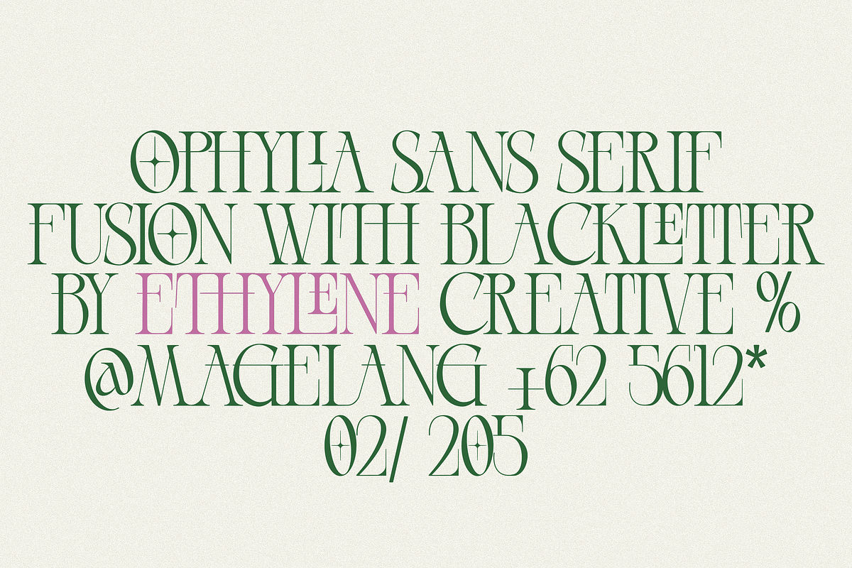 Ophylia, a Blackletter Font by ethylene.creative (Photo 7 of 8)