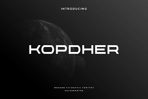 Kopdher, a Font by garismantra