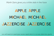 Marlin Sans Slant, a Font by FontMesa (Thumbnail 7 of 10)