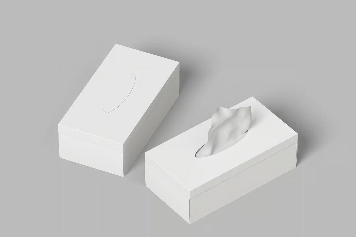 Tissue Box Mockup, a Household Mockup by renderstockmarket (Photo 3 of 3)