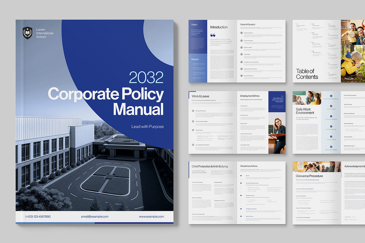 Policy Manual Template, a Brochure Template by BrandPacks