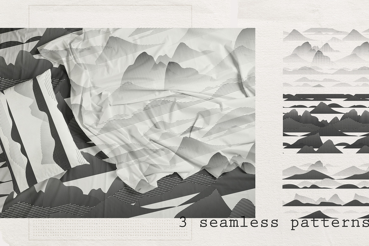 Risographic mountains, an Object Illustration by Nadia Murash (Photo 5 of 5)