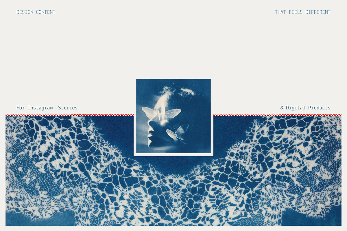 Red Embroidery&Cyanotype Collection, an Object Graphic by Hello Muse (Photo 5 of 13)